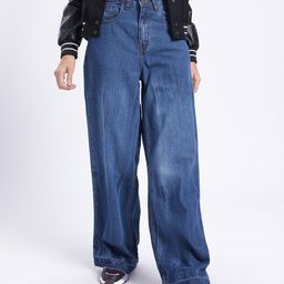 glitchez Women Airy Fades Baggy Wide Leg Jeans-image-78