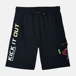 Octave Boys Typography Printed Regular Fit Shorts-picture-28