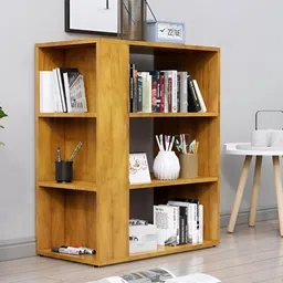 HEXA RED Brown Wooden Book Shelf-image-93