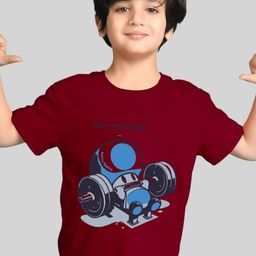AUSK Boys Graphic Printed Drop-Shoulder Sleeves Cotton T-shirt-image-62
