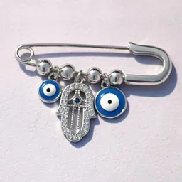 Raajraani Silver-Plated Silver Brooch-15
