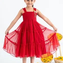 Soleilclo Applique Fit & Flare Midi Dress-picture-38