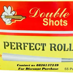Double Shots Pre rolled 55 pieces cones Natural King Size 13 gsm Paper Roll-image-38