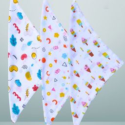 BAESD Pack Of 3 Printed Baby Wash Cloths-image-95