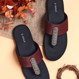 V-WALK Women Embellished Open Toe Flats-37