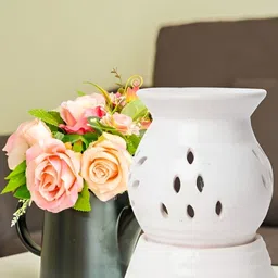 PEEPALCOMM 3Pcs White Electric Scented Diffuser With Rose Oils - 10 ml Each image 4