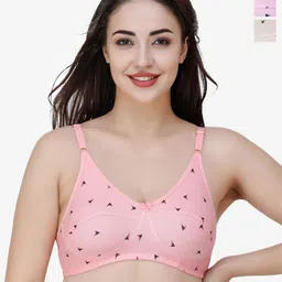 Docare Pack Of 3 Printed Non Padded Full Coverage Bra image 1