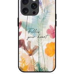 QRIOH Floral Printed iPhone 15 Pro Max Back Case Mobile Accessories-image-4
