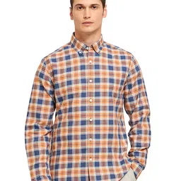Mast & Harbour Men Comfort Opaque Checked Casual Shirt-image-90