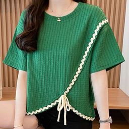 StyleCast x Revolte Self Design Embroidered Drop-Shoulder Sleeves Relaxed Fit T-shirt-picture-0