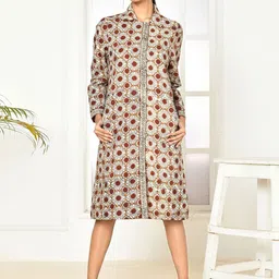 expressions by uv Women Printed Longline Tailored Jacket-53