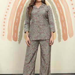 SHREE PAKHI Printed Shirt & Trouser Co-Ords-image-37