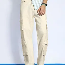 Urbano Fashion Chicargolos Men Straight Fit Stretchable Cargos Trousers with 8 Pockets-image-24