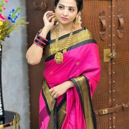 A S CREATION Pure Silk Kanjeevaram Saree-image-67