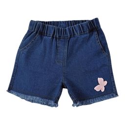 Creative Kids Girls Embellished Applique Regular Fit Denim Shorts-picture-40