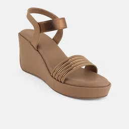 Mast & Harbour Women Open Toe Wedge Sandals-picture-8