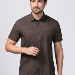 Blackberrys Men Slim Fit Opaque Printed Casual Shirt-picture-45