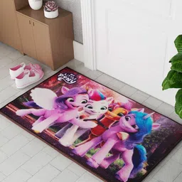 Athom Living Pink & Blue My Little Pony Character Printed Ani-Skid Doormat-image-77