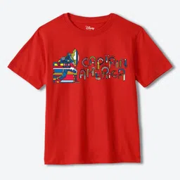 Wear Your Mind Boys Avengers Printed Pure Cotton T-shirt-42