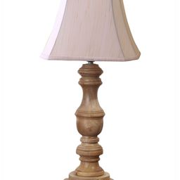 Aura Off White Wood Contemporary Frusturical Shaped Table Lamp-image-64