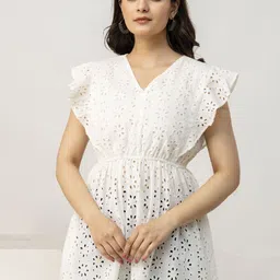 all about you Print Cotton Cinched Waist Top-picture-50
