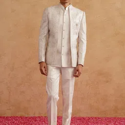Denis Parkar Embroidery Indowestern Sherwani Set-picture-31