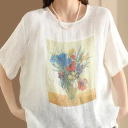 DressBerry Women Floral Print Extended Sleeves Top-image-47