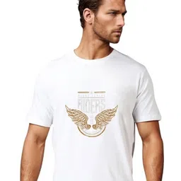 BLUEFICUS Graphic Printed Short Sleeves Bio Finish Slim Fit T-shirt-image-86