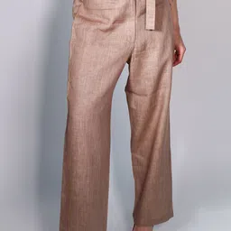 Arya Giri Women Tailored Straight Fit High-Rise Trousers-image-16