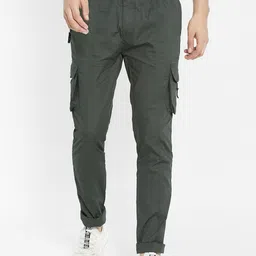 SAPPER Men Relaxed Cargos Trousers-image-82