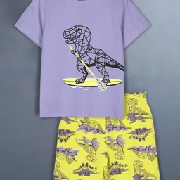 HELLCAT Girls Printed T-shirt with Shorts-image-83