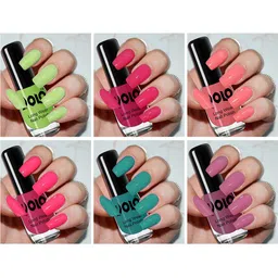VOLO Set Of 6 Long Wearing Nail Polish- 5ml Each- VT-029-17