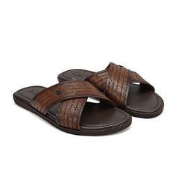 ROSSO BRUNELLO Men Textured Round Toe Sandals-picture-22