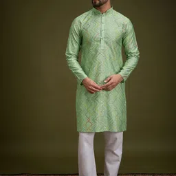 Anouk Men Geometric Embroidered Gotta Patti Kurta-38