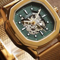 French Connection Men Embellished Dial & Stainless Steel Bracelet Style Straps Analogue Automatic Watch-58