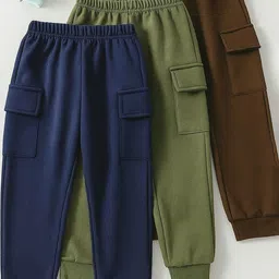 Kaff Kids Pack Of 3 Mid-Rise Joggers-picture-49