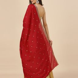 Dupatta Bazaar Embroidered Dupatta with Sequinned image 4