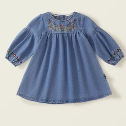LULU & SKY Puff Sleeve A-Line Dress-picture-24