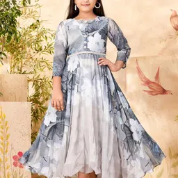 Muhuratam Girls Georgette Dresses-picture-15