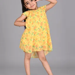Creative Kids Floral Print A-Line Dress-image-93
