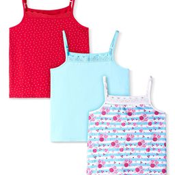 Honeyhap Girls Pack Of 3 Printed Camisoles-image-17