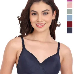 Liigne Women Pack Of 6 Full Coverage Lightly Padded Bra-picture-19