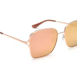 Image Women Square Sunglasses with UV Protected Lens IMS764C2SG-Gold-image-66