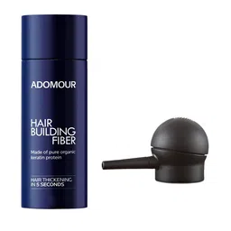 ADOMOUR Hair Building Fiber With Applicator Pump- 27.5g - Black-45