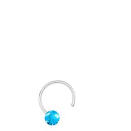 Peenzone Jewellers Silver-Plated Turquoise Stud Nosepin-23