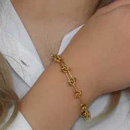 Designs & You Women Gold-Plated Link Bracelet-image-13