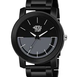 SWADESI STUFF Men Solid Dial & Bracelet Style Straps Analogue Watch METAL BLACK 18B-image-42