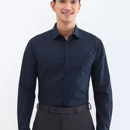 Allen Solly Men Spread Collar Abstract Printed Cotton Slim Fit Formal Shirt-99