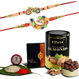 DeoDap Rakhi Combo for Brother with Rakhi, Roli Chawal, Coin & Greeting Card-18