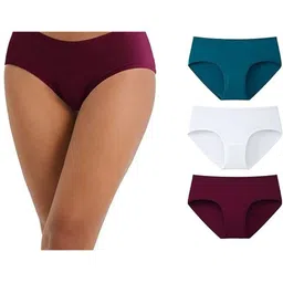 Diving DeepWomen Pack of 3 Assorted Cotton Hipster Briefs-38